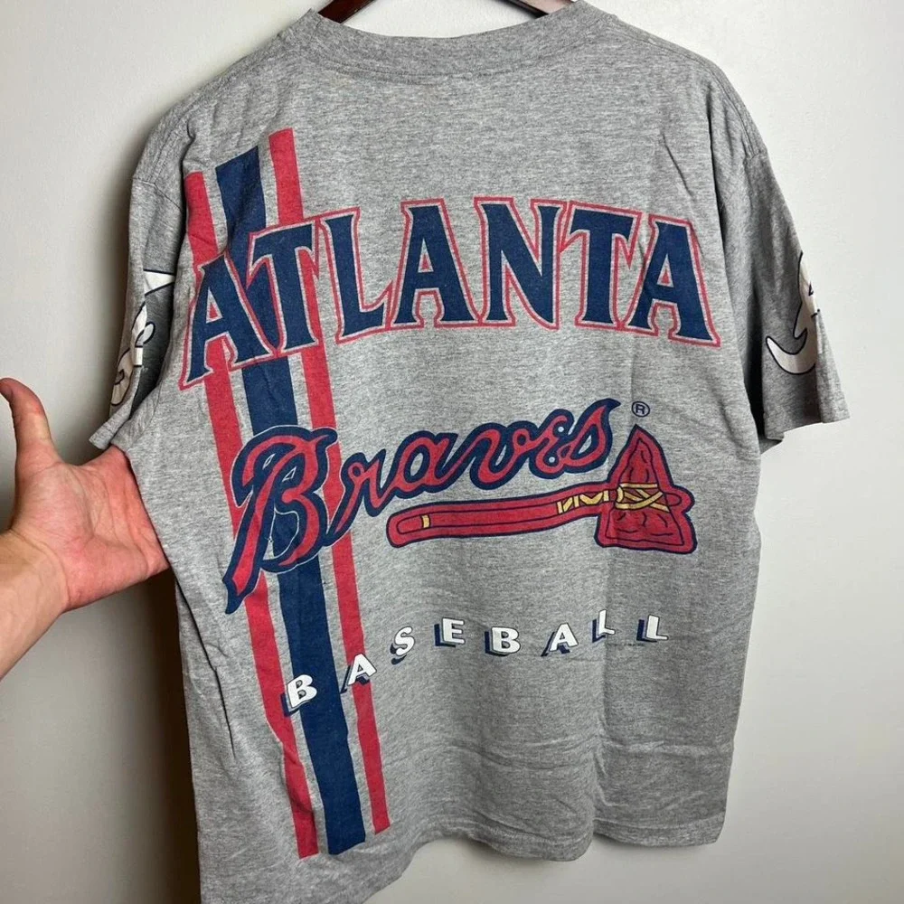 Vintage Atlanta Braves AOP Tee - Picture 5 of 7